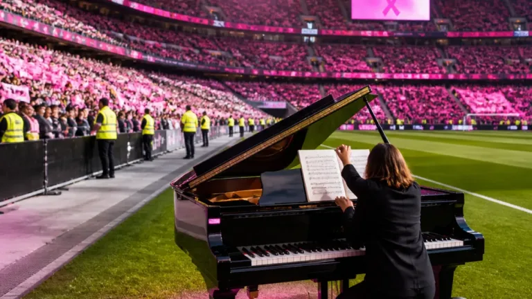 La pianiste Piavvio invitée par le PSG pour célébrer Octobre rose au Parc des Princes