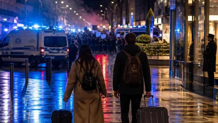 Jordan Pickford et sa compagne à Paris pour Céline Dion, surpris par les manifestations du 17 octobre